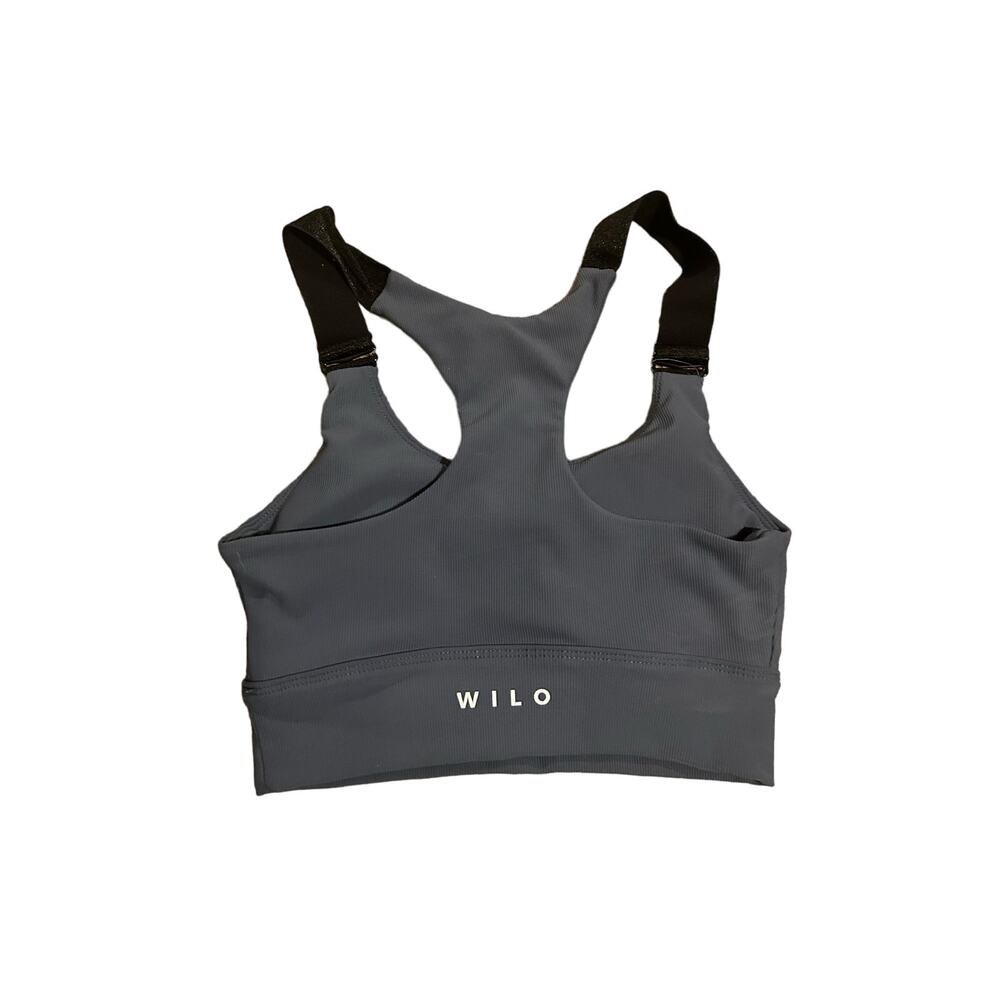 Wilo Sports Bra, size small, blue gray